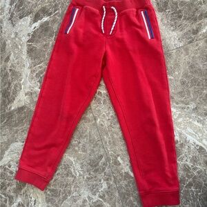 Janie and Jack Vibrant Red Kids Joggers